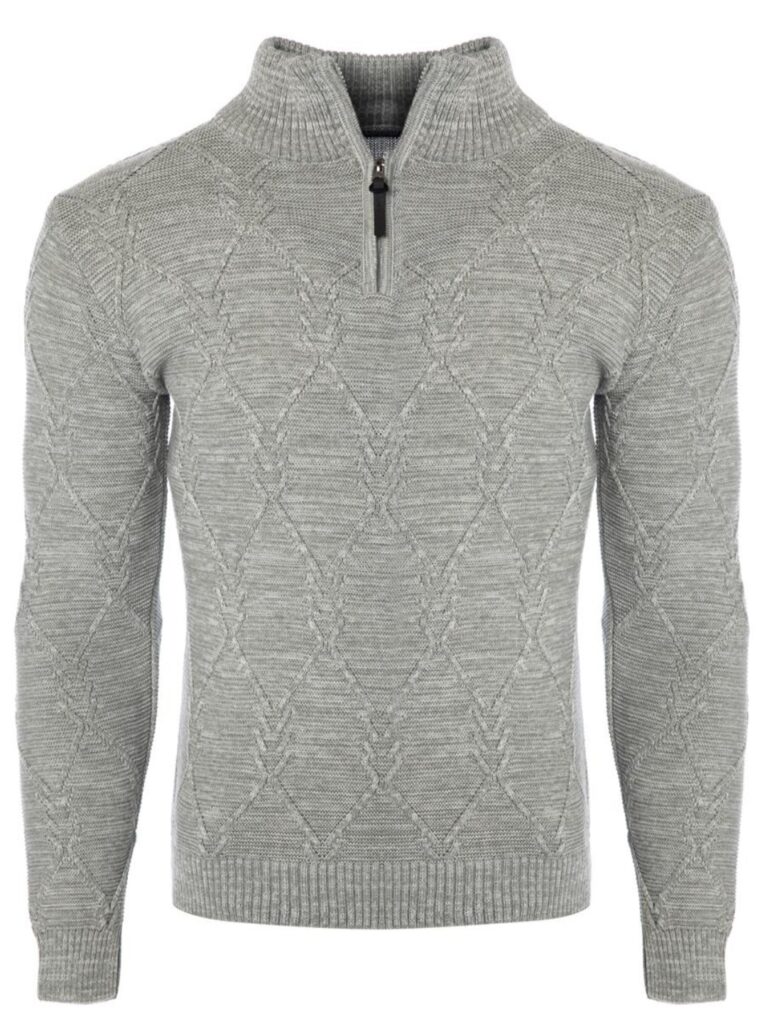 
Trendiger Herbstpullover aus nachhaltigem Strickmaterial“
Vielseitig kombinierbarer Troyer-Pullover für Herbst- und Winteroutfits“
