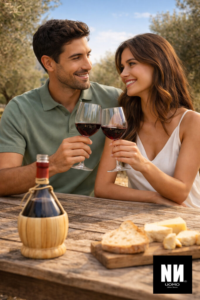 Herren Polo-Shirt in Salbeigrün mit modernem Schnitt